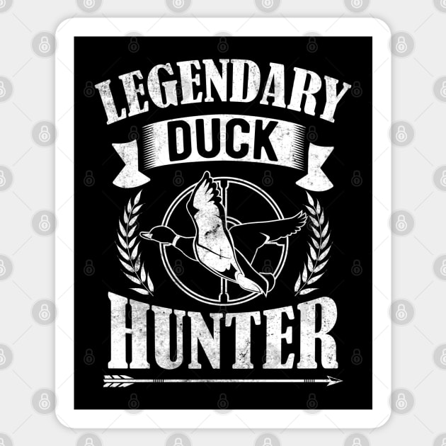Retro Vintage Style Legendary Duck Hunting Gift For Hunter Sticker by HCMGift